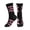 2 Black-2, variant on Women's Men's Faith Love Hope Breast Cancer Ribbon Colorful Novelty Pattern Crew Athletic Socks