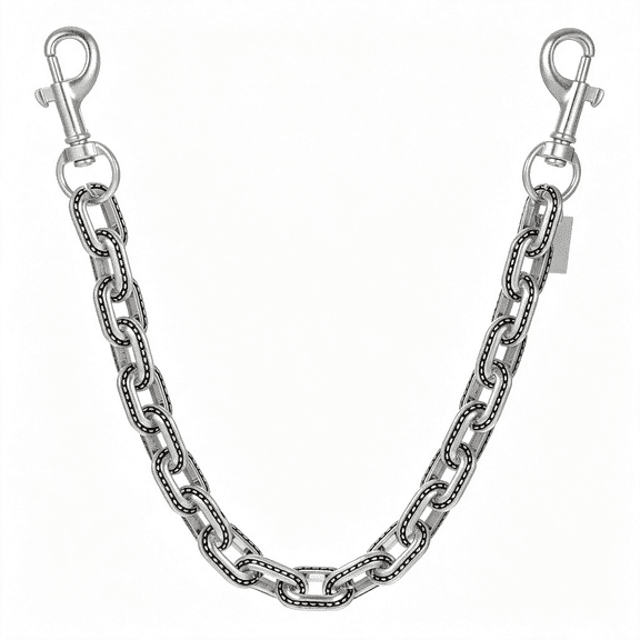 DESIGNICE Chunky Purse Chain,33Cm/13 in Silver Bag Chain,Chunky Bag Charm Silver Purse Chains,Bags Charms Extender Chains,Vintage Bags Accessories for Women Silver Purse Chain