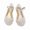 white, variant on Girls Glitter Hollow Jelly Heel Sandals, Closed Toe Ankle Strap Princess Dress Shoes for Birthday Cosplay Halloween Party