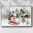 thumbnail image 3 of Christmas Chalet Collection A - Framed Gallery Wrapped Holiday Canvas - 27 x 41 - Silver Frame, 3 of 9