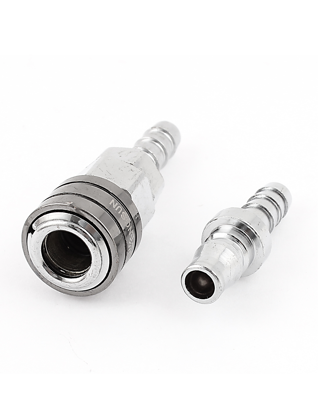 Unique Bargains Silver Tone Hydraulic Hose Quick Disconnect Industrial