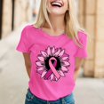 thumbnail image 2 of YDLCAFD Chemises Boutonnées pour Femmes Lin Blanc T-Shirt Imprimé Manches Courtes Col Rond Blouse, 2 of 4