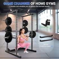 Power Rack Functional Trainer Attachment Power Rack Power Cage with LAT Pulldown Attachment and Pull Up Bar ...