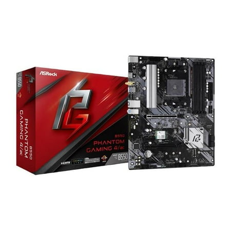 Asrock B550 PHAN GAM 4 AC AM4 AMD B550 SATA 6Gbps ATX AMD Motherboard