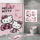 thumbnail image 1 of Fabricantes de fuentes de comercio electrónico transfronterizo Impresión digital 3D Cortina de ducha de baño de poliéster impermeable Hello Kitty Serie 3 fabricantes directos, 1 of 5
