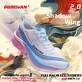 thumbnail image 2 of Tennis de Running para Hombre con Placa de Fibra de Carbono IRUNSVAN Shadow Wing 2.0 - Ultra Ligeras, Amortiguadas y Transpirables - Para Maratón, Entrenamiento y Uso Diario, 2 of 8