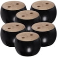 thumbnail image 4 of 6pcs Bun Furniture Feet Replacement Wood Furniture Feet Furniture Legs Couch Risers, 4 of 9