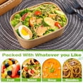 thumbnail image 7 of 50 Pack Paper Bowls with Lids, 22oz Disposable Kraft Paper Food Containers with Lids and Forks,Disposable Salad Bowls,Meal Prep Containers for Snack Takeout,Party Supplies,Picnic, 7 of 7