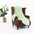 thumbnail image 2 of Bizhua Winter Warm Blanket, 120*80Cm, Greenshaggy Long Faux Fur Throw Blanket Fuzzy Lightweight Plush Sherpa Fleece, 2 of 6