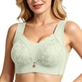 thumbnail image 2 of DIOAZUD Wireless Bra for Older Women Wide Strap Scalloped V-Neck Lace Everyday Comfort Supportive Soft Bras, 2 of 9