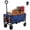 blue, variant on edx Folding Wagon, 220 lbs Utility Cart Heavy Duty with Wheels, Portable for Outdoor Camping, Shopping, Black