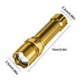 thumbnail image 3 of Aluminum Alloy Rechargeable Tactical Flashlight, Super Bright Mini LED Torch with Telescopic Zoom, 600mAh Portable Outdoor Handheld Light, Durable for Everyday Carry, 3 of 8