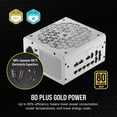 thumbnail image 4 of CORSAIR RM850x Shift Fully Modular ATX Power Supply - 80 Plus Gold - ATX 3.0 - PCIe 5.0 - Zero RPM - Modular Side Interface - White, 4 of 5