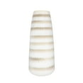 thumbnail image 1 of Creative Co-Op Brown & Cream Striped Stoneware Vase & Reactive Glaze Finish (Each one will vary), 1 of 5