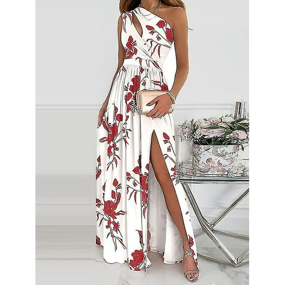Women's Swing Dress Party Dress Maxi Long Dress Green White Black Blue Pink Dark Blue Rainbow Red Beige Sleeveless Floral Pure Color Split Cut Out Pri