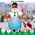 thumbnail image 4 of Lookfly 7FT Christmas Inflatables Snowman Blow Up Yard Decor with Music & 360 Rotation Colorful Projector LED Light for Outdoor Christmas Party ,Garden and Lawn, 4 of 9