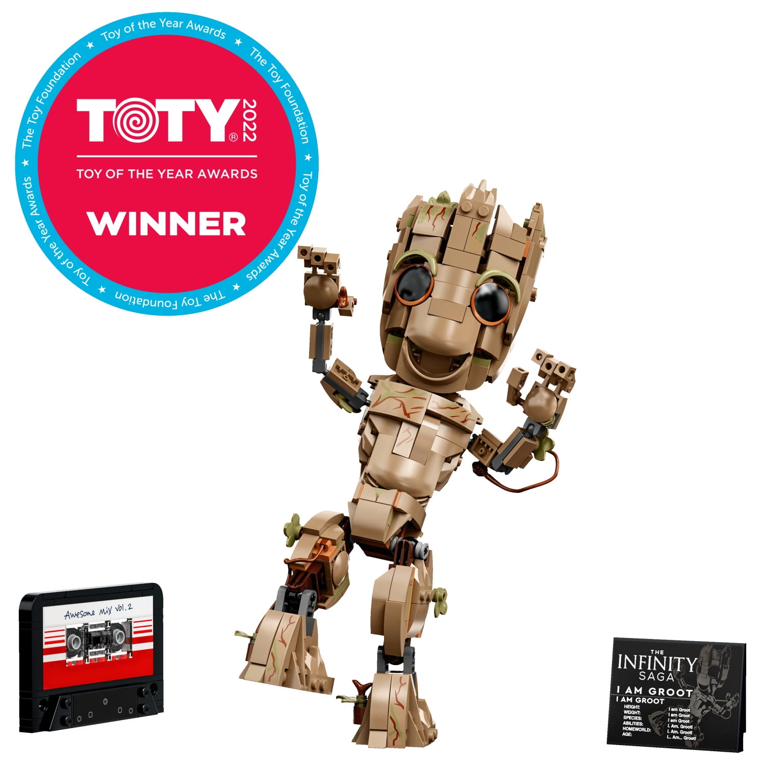 LEGO Marvel I am Groot 76217 with Bonus LEGO Marvel Black Panther Mech Armor 76204 Building Set (600 Pieces)