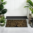 thumbnail image 3 of Decorative Black Rubber and Coir Outdoor Rectangular Door Mat 29.5" x 17.75", 3 of 4