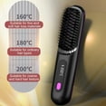 thumbnail image 3 of 2 in 1 for Straightening, 2025 New Hair Straightener Brush - Cordless Hair Straightening,Compact & Travel-Friendly with LED Display Anti-Scald Mini Hot Straightening Comb for Women, 3 of 6