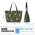 thumbnail image 4 of Disketp Cute Hedgehogs Cactus Blue Bolsa de Playa de Gran Capacidad, Bolso Impermeable y a Prueba de Arena para Mujer, Ideal para Playa, Piscina y Natación, 4 of 7
