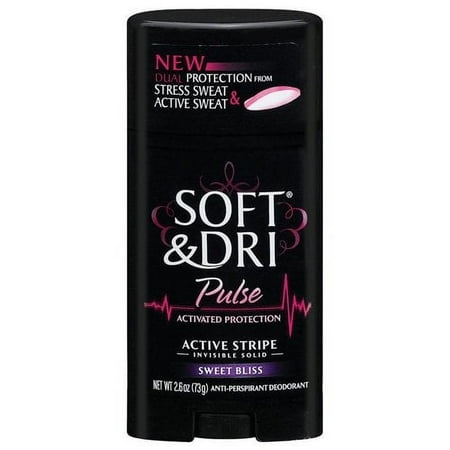 Soft & Dri: Pulse Active Stripe Invisible Solid Sweet Bliss Anti-Perspirant/Deodorant, 2.60 oz