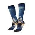 thumbnail image 3 of Salouo Moonlit Night Sea Sailboat Print Women's Men's Ankle Socks 1-pack Casual Athletic Socks for Unisex Adult Moisture-Wicking Socks for Daily Wear/Running/Sport, 3 of 8