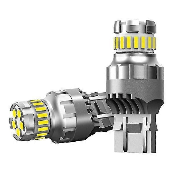 2pcs Car T20 7440 W21W LED Canbus Reverse Light 7443 LED Bulb Rear Brake Signal Light 6000K Super