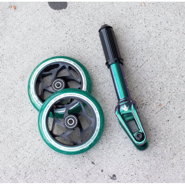 Envy Scooters Declare V2 IHC Fork - Jade Green, CNC 6063 Aluminum, Fits 125mm Wheels