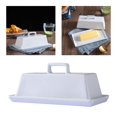 thumbnail image 1 of Cerámica Bandeja para servir Blanco Juego para el hogar Guardián Cocina Cubierto Mantequera para refrigerador Fiesta Lavavajillas Baoblaze Plato de mantequilla de cerámica, 1 of 8