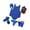 Blue Color L, variant on Moyitang Boxing Protective Gear Set Breathable for Martial Arts Kick Boxing Taekwondo Blue Color L
