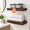 American Walnut - Satin Dark Tone-Pack of 2-16 inch, variant on 42 Inch Floating Shelves High-end Solid Pine Wood Set Of 2