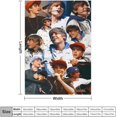 thumbnail image 4 of Justin Music Bieber Blanket Super Soft Flannel Blanket Gift Blanket Musical Cozy Warm Blanket Sofa Blanket for All Seasons30 x40, Style, 4 of 6