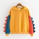 thumbnail image 1 of Pntutb moda mujer casual suelta manga larga empalme dinosaurio sudadera tops Pntutb Pntutb-101, 1 of 5