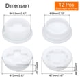 thumbnail image 2 of Bung Cap, 6Pcs Coarse Thread and 6Pcs Fine Thread Bung Plug, Drum Bung Plug for Plastic Drums and Fuel Tank, 2 of 6