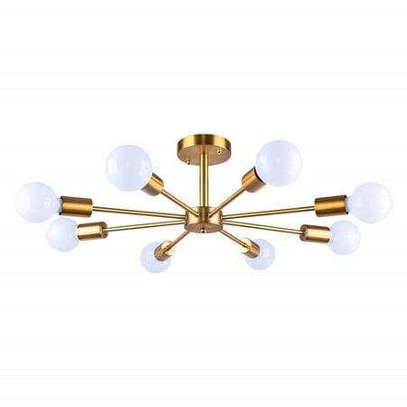 

8 Arm Mid Century Modern Sputnik Chandelier Light Ceiling Light