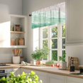 thumbnail image 5 of Sage Green Gradient Curtain Valances for Kitchen,Summer Beach Rod Pocket Valance Coastal Ocean Short Curtains,Nautical Seaside Auqa Beige Short Valance for Living Room Bedroom Cafe,54x18in, 5 of 6