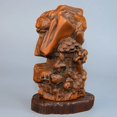 thumbnail image 5 of chinese boxwood carving wood wooden statue antique vintage Figurine Li Bai decor desk Study souvenir amusing, 5 of 6