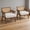 Beige Teddy Fleece, variant on SOLLED Set of 2 Modern Linen Accent Chairs. High Back Upholstered Armchair with Lumbar Pillow & Stable Wood Frame for Living Room Bedroom Balcony.Black Teddy Fleece