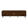 thumbnail image 5 of Walker Edison Mid-Century Modern Angle-Door TV Stand for TVs up to 80”, Dark Walnut, 5 of 12