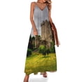 thumbnail image 1 of Vestido sin mangas con castillo y jardines de Blarney, vestido holgado para mujer, vestidos elegantes para boda, 1 of 7