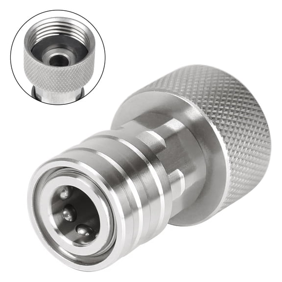 3/4inch to 1/4inch Garden Hose to Pressure Washer Adapter Quick Connector Water Hose Nozzle Converter Stainless Steel