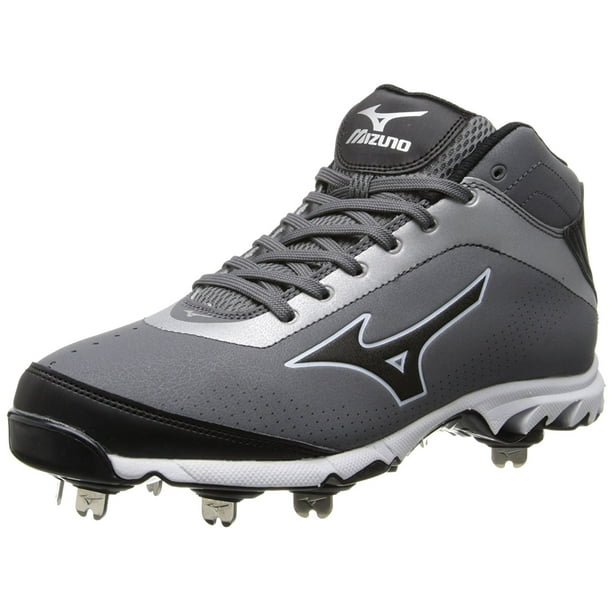 Mizuno - Mizuno Men's Vapor Elite 7 Mid Baseball Cleat,Grey/Black,16 M US - Walmart.com