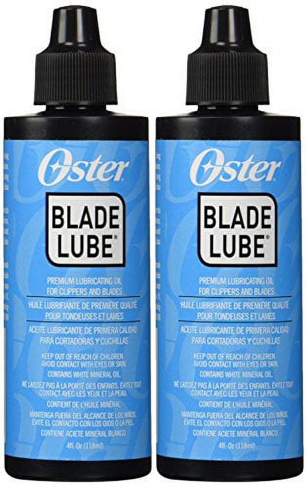 Oster Blade Lube Premium Lubricating Oil for Clippers and Blades Hair  Clippers Trimmers And Groomers (Pack of 2 - 4oz per bottle) - Walmart.com