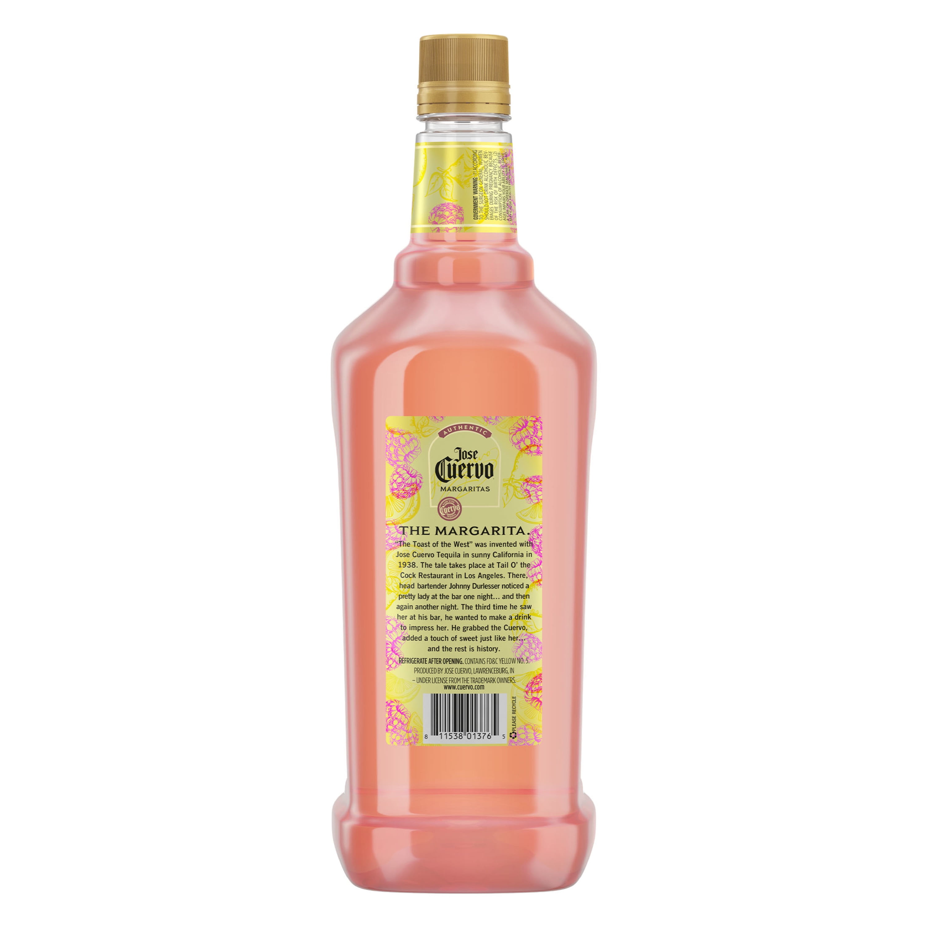 Jose Cuervo Authentic Margarita Pink Lemonade, 1.75 L, 9.95% ABV