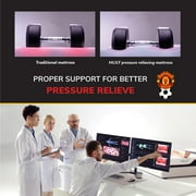 MLILY Manchester United Theatre 12 inch Memory Foam Mattress, Twin Size Mattress in a Box, Medium Plush, Tencel Fabric
