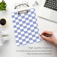 thumbnail image 5 of ALAZA Plastic Clipboard A4 Letter Size Decorative Clipboards for Students Women Men 9" x 12.5" Blue Checkered Grid Pattern, 5 of 6