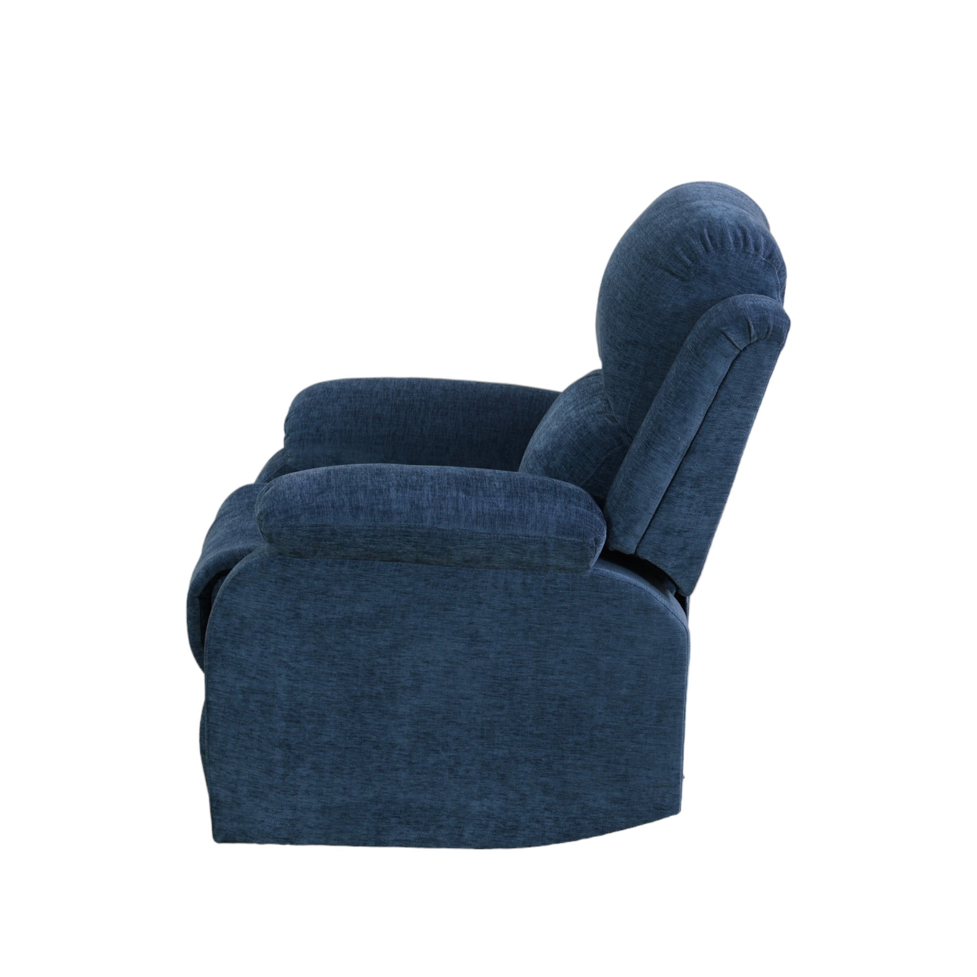 JESTOP Manual Recliner Chair, Overstuffed Faux Leather or Upholstered Single Sofa for Living Room Bedroom