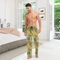 thumbnail image 6 of GZHJMY Men's Bananas on A Striped Sleep Pajama Pant, Soft and Comfortable Lounge Sleep Bottoms with Pockets, Men's Sleepwear with Custom Print, Medium, 6 of 7