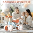 thumbnail image 2 of allobebe Baby Balance Bike for 1 Year Old, Toddler Balance Bike, No Pedal Infant 4 Wheels Baby Walker First Birthday Gift, Mini Bike for 12-36 Months, 2 of 5