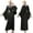 Black, variant on YAOLAN Women's Silk Kimono Long Robe Satin Bridesmaid Wedding Sleepwear Plus Size